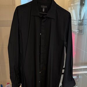 Alfani black dress shirt xl 17-171/2 36-37
